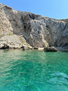 the water is crystal green and clear