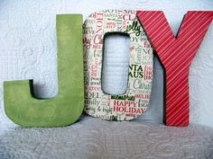 the word joy is made up of different types of letters