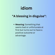 a blue and green background with the words idiom in it's upper right corner