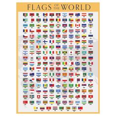 the flags of the world poster