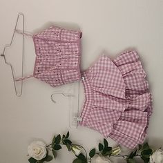 Never Worn This Out. Purple And White Gingham. Size Xs. This Listing Is Just The Skort. Matching Top Available. Spring Cotton Sets With Short Length, Cotton Short Sets For Spring, Cotton Short Length Sets For Spring, Casual Gingham Sets For Spring, Casual Spring Gingham Sets, Cute Short Tops For Vacation, Pink Cotton Sets For Day Out, Cute Gingham Sets For Summer, Cute Summer Gingham Sets