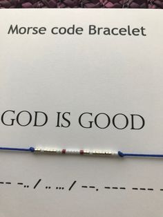 Christian Diy Bracelet, Seed Bead Morse Code Bracelet, Moris Code Bracelet Ideas, Morse Code Bracelet Messages, Morse Code Bracelet Diy, Morse Code Bracelets, Morse Code Words, Crafts To Do When Your Bored, Diy Jewellery Designs