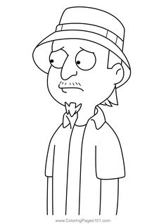 the simpsons character from south park coloring pages