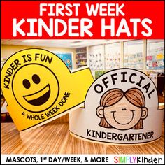 the first week of kinder hats is now available for pre - school students to use