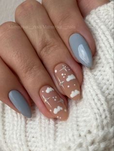 Sky Nails, Smink Inspiration, Breakfast At Tiffany's, Short Acrylic Nails Designs, Dream Nails, Pretty Acrylic Nails, Nail Arts, Short Acrylic Nails