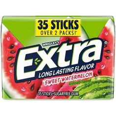 extra chewing gum with watermelon