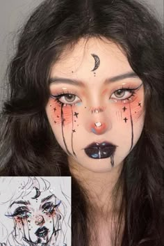 Halloweenský Makeup, Festival Make Up, Mekap Mata, Drag Make-up, Punk Makeup, Cute Eye Makeup, Graphic Makeup, Smink Inspiration