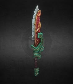 Props Concept, Aztec Warrior, Hand Painted Textures, Mexico Art, Cool Swords, Futuristic Art, Game Concept Art