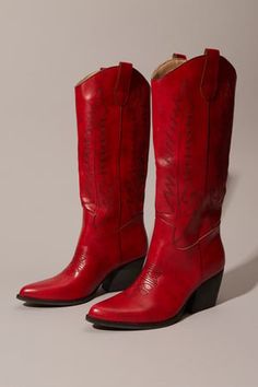 Rustic Ruby Heeled Boot in Red | Altar'd State Outfit Inspo Concert, White Dress Skirt, All Star Platform, Mom Ootd, Red Cowboy Boots, 4th Of July Outfit, 2024 Wishlist, Wedding Boots, Skirts With Boots