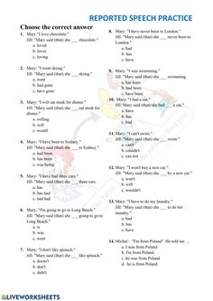 worksheet for the correct speech practice