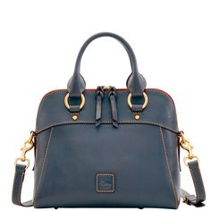 A timeless satchel crafted from supple Florentine leather, with polished gold hardware, an embossed leather logo, and sleek top handles. You can easily dress up this refined silhouette, and for a more everyday look, wear it as a crossbody. Key Hook, Leather Satchel Bag, Dooney And Bourke, Dooney & Bourke Bags, Leather Shops, Dooney & Bourke, Satchel Bag, Signature Logo, Leather Satchel