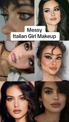 Messy Italian Girl Makeup #makeup #shorts #makeupartist #makeuptutorial #makeuplook #makeupvideo Italian Actress Makeup, Italian Aesthetic Makeup, Italian Siren Makeup, Classic Italian Makeup, Messy Italian Girl Makeup, Modern Makeup Archetype, 1967 Makeup, Italian Eye Makeup, Marinated Makeup