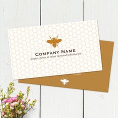 Bee BeeKeeper Honey Apairist Business Card Bee Vector, Making Candle, Business Cards Simple, Gold Business Card, Vector Silhouette, Business Card Inspiration, Candle Maker, Custom Candles, Modern Business Cards