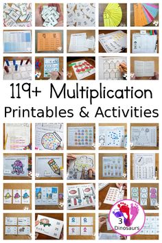 119+ Multiplication Printables & Activities – 3 Dinosaurs Multiplication Bookmarks, Starting Homeschooling, Multiplication Printables, Math Flashcards, Halloween Math Games, Gingerbread Math, Book Printables, Multiplication Flashcards