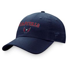 This Fundamental Two-Hit hat from Fanatics Branded is a classic finishing piece to your game day ensemble. It features a timeless Washington Capitals design that leaves no doubt about your team allegiance. An adjustable closure offers a secure and comfortable fit with each wear. Unstructured relaxed fitAdjustable fabric strap with snap buckleCurved billOfficially licensedBrand: Fanatics BrandedMaterial: 100% CottonLow CrownImportedWipe clean with a damp clothEmbroidered graphics with raised detailsOne size fits mostSix panels with eyelets Womens Camo, Washington Capitals, No Doubt, Quilted Coverlet, Red Adidas, Navy Women, Adjustable Hat, Gifts For Teens, Game Day