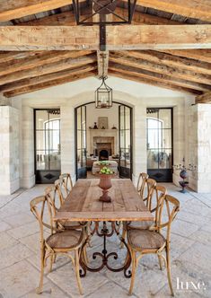 an instagram photo of a dining room table and chairs