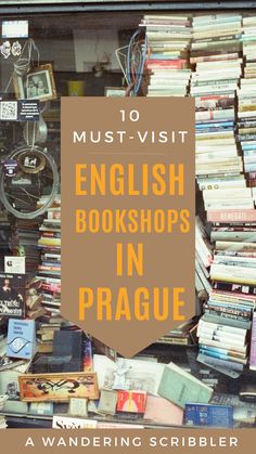 bookshopped in prague with the title must - visit english bookshops in prague