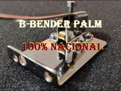 a metal object with the words b - bender palm on it