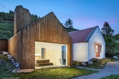 Abandoned shelter was home to herd of mountain goats | Daily Mail Online Cottage Extension, Stucco Siding