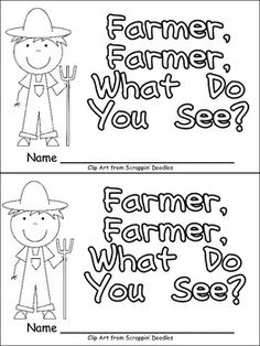 Farm Unit Preschool, Farm Kindergarten, Emergent Readers Kindergarten, Farm Vocabulary, Farm Lessons, Farmer Tractor, Farm Theme Preschool, Winter Unit, Farm Animal Crafts