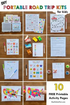 the ultimate road trip printables for kids