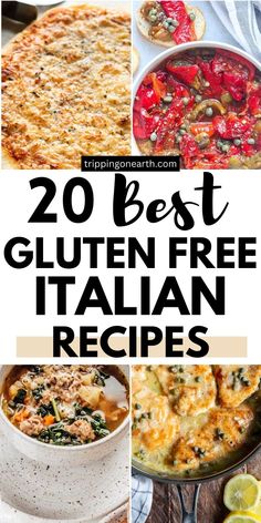 20 Best Gluten-Free Italian Recipes Gluten Free Italian Desserts, Gluten Free Italian Recipes, Gluten Free Italian, Italian Recipes Dessert, Light Snacks, Gluten Free Pizza, Dinner Plan, Peppers Recipes, Quick Dinner