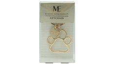 a key chain with a dog's paw on it