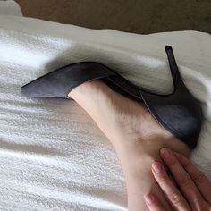 Super Cute. Never Worn. My Feet Grew. Chic Fitted Gray Heels, Chic Gray Pointed Toe Heels, Chic Gray Closed Toe Heels, Gray High Heels Medium Width, Elegant Gray High Heels, Gray High Heels For Office, Pretty High Heels, Grey Heels, Beautiful High Heels