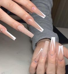 Coffin Press On Nails, Fake Nails With Glue, Short Square Acrylic Nails, Acrylic Coffin, Ballerina Nails, Nail Length, Dipped Nails, Acrylic Nails Coffin, Square Acrylic Nails