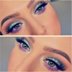 Mermaid Eye : MakeupAddiction Simple Mermaid Eye Makeup, Mermaid Easy Makeup, Simple Mermaid Makeup Look, Mermaid Eyeshadow, Practice Makeup, Mermaid Makeup Tutorial