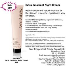 Mary Kay Business, Clogged Pores, Night Cream, Night Creams, The Natural, Mary Kay, Dry Skin, Allergies