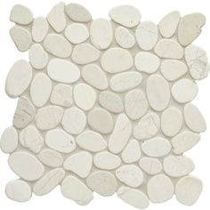 Arizona Tile - Flat Pebble Mosaic - Ivory Hot Tub Area, Tranquil Spa, Arizona Tile, Pebble Floor, Shower Floors, Pebble Tile, Glazed Ceramic Tile, Pebble Mosaic, Wall Exterior