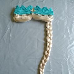 Hair 100% Kanekalon... Not Yarn Size Approx 19 1/2"-21" Around. Braid 22" Long Hand Crochet Crown... New Never Worn Elsa Crown, Crochet Crown, Crown Braid, Yarn Sizes, Frozen Elsa, Elsa Frozen, Hand Crochet, Kids Accessories, Accessories Hats