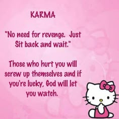 Hello Kitty Quotes, Kitty Quotes, Hello Kitty Funny, Kawaii Quotes, Hello Kitty Images, Kitty Pictures, Christian Quotes God, Hello Kitty Backgrounds, Luck Quotes