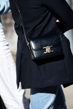 Celine Triomphe Bag, Designer Wishlist, Triomphe Bag, Sydney Fashion Week, Vogue British, Celine Triomphe, Australia Fashion, Resort 2020, Canvas Bags