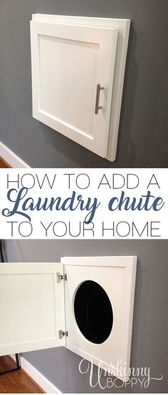 how to add a laundry chute to your home with this easy diy project