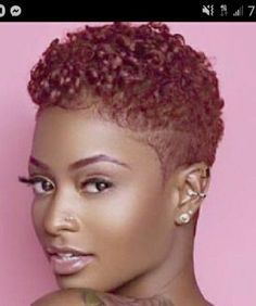 Short Dyed Haircuts For Black Women, Womens Fade Haircut Short Hair Curly, Low Haircut For Black Women With Color, Short Curly Blonde Hair Natural, Shaved Side Designs Black Women, Shaving Styles For Ladies Black, Hair Shaved On One Side Black Women