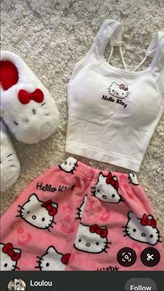 Hello Kitty Shop, Kitty Clothes, Hello Kitty Clothes, Cute Pjs, Cute Pajama Sets, Hello Kitty Accessories, Cute Pajamas, Hello Kitty Items