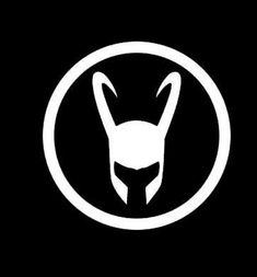 a white fox head in a black circle on a black background with the words, ` person '