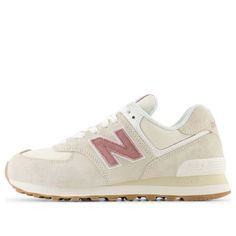 (WMNS) New Balance 574 Lifestyle Shoes 'Beige Pink' WL574QC2 Shoes Beige, Lifestyle Shoes, Limited Edition Sneakers, Christmas Inspo, Please And Thank You, New Balance 574, Women Rising, 8th Grade, New Balance Shoes