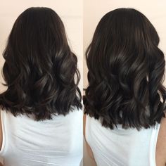 Summer Transformation, Brown Lob, Long Layered Bob Hairstyles, Medium Long Haircuts, Thick Hair Styles Medium, Cute Hairstyles For Medium Hair, Dark Chocolate Brown, Long Brown Hair, Medium Hair Cuts