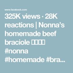 325K views · 28K reactions | Nonna’s homemade beef braciole 🥩🇮🇹🍅 #nonna #homemade #braciole #italian #trending | Nonna Gracie Beef Braciole, Recipes Authentic, Homemade Beef, Italian Recipes Authentic, Italian Recipes