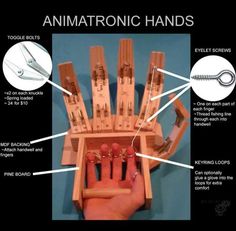 the instructions for how to make an animal hand tool holder with nails and other tools