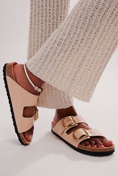 Shop our Arizona Big Buckle High Shine Birkenstock Sandals at FreePeople.com. Boho clothing for the creative spirit- free worldwide shipping.