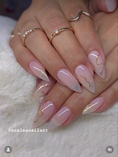 Natural Almond Nails Designs, Natural Almond Nails, Elegant Touch Nails, Natural Nail Designs, Art Deco Nails, Long Acrylic Nail Designs, Ombre Acrylic Nails, Simple Gel Nails, White Acrylic Nails