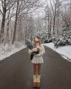 Aesthetic White Winter Outfits, Off White Sweater Dress Outfit, White Girl Winter Outfits, Winter Outfits Aesthetic Christmas, White Skirt Winter Outfit, Snowday Outfit, Sweater Winter Outfits, White Mini Skirt Outfit, Cute Winter Fits#WinterShoes #TrendyUggs #LowmelSneakers #SneakerOutfit #UggStyle #UggSneakerStyle #UggFashion #WinterFootwear Winter Wishlist Aesthetic, White Girl Winter Outfits, Winter Outfits Aesthetic Christmas, Cozy Winter Aesthetic Outfits, Snowday Outfit, White Christmas Outfit Ideas, White Boots Outfit Winter, White Skirt Winter Outfit, Snow Day Outfits