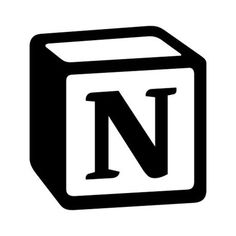 the letter n is made up of black and white blocks, with one block in the middle