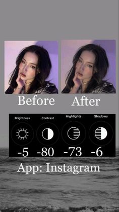 the before and after photoshopped photo editing app for instagrams on an iphone