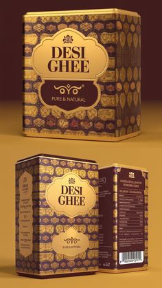 the packaging design for desi gheee