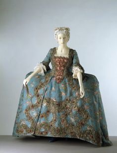 1750s Dress, Sack Dress, Robes Vintage